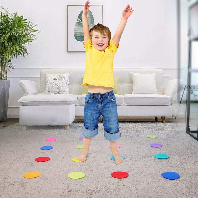 Aaskuu Carpet Floor Spots Markers, Circles Dots for Teachers and Kids, 4 Inch 72 Pack, Flexible Classroom Rug Mats for Preschool Kindergarten Organization - Image 4